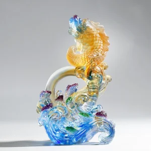 Crystal Fortune Cyprinoid Fly Fish Miniature Figurine