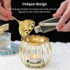 Arabian Gold Incense Burner Indoor Candles Essential Oils Aromatherapy Lamp