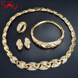 Dubai 18K Gold Plated Jewelry Set Women