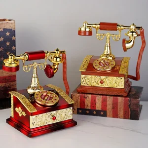 Retro Nostalgic Telephone Landline Drawer Music Box