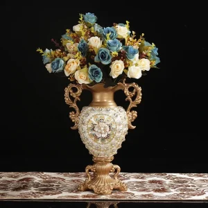 30CM European Resin Vase Stereoscopic Dried Fowers