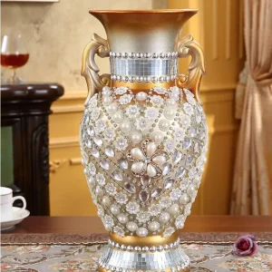 European Luxury Ceramic Vase Ornaments Home Livingroom Table