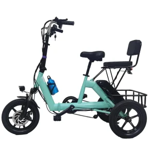 14 Inch Folding Electric Tricycle For Senior 350W 48V