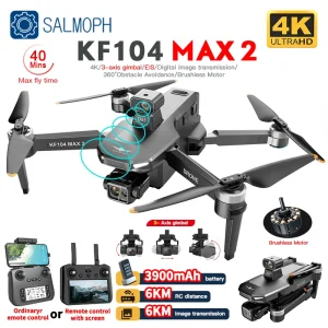 KF104 / KF104MAX2 Professional Drone With 4K Camera 3-Axis Gimbal