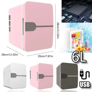 6L Mini Fridge Beauty Cosmetics Mask Makeup Skincare Refrigerator