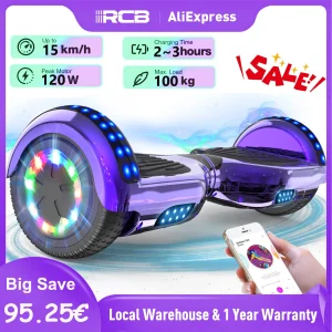 RCB Kids and Adults 6.5 inch Hoverboards Segways with Bluetooth