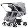 3-in-1 Simple and Fashionable Twin Baby Stroller Foldable