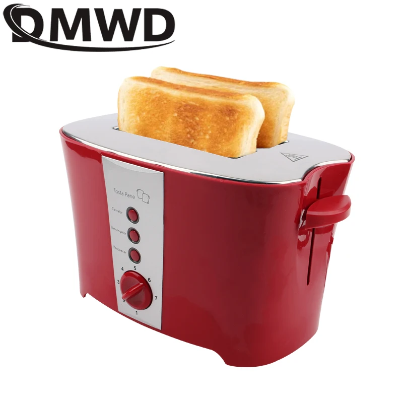 DMWD Electric Toaster Sandwich Maker Grill 2 Slices Slot