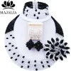 Romantic Nigeria Handmade Jewelry African Bead Jewelry Set