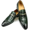 Mens Genuine Cowhide Leather Shoes Loafers Business Dress Shoes
