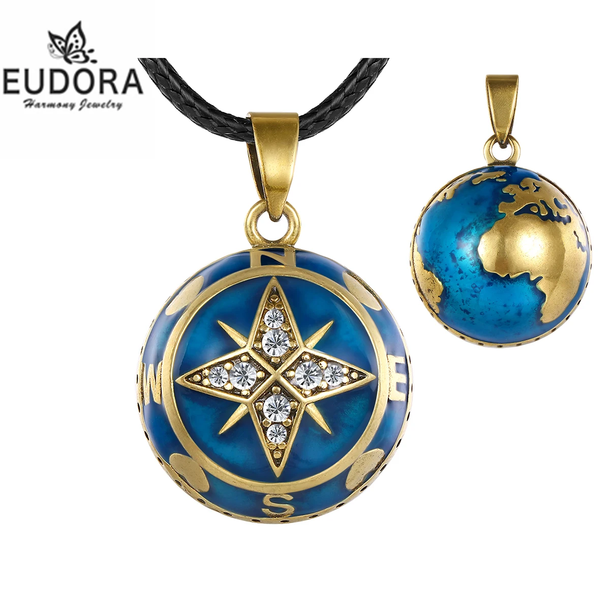 Eudora 20mm Harmony Ball Compass Earth Pendant