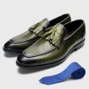 Mens Classic Wedding Dress Shoes Genuine Cowhide Leather