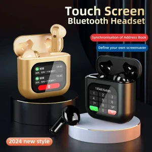 Touchscreen Noice Cancelling Bluetooth Earphone In-Ear Headset