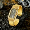 Luxury Diamonds Small Square Quartz Watch Ladies Metal