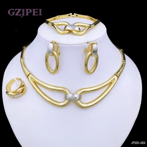 18k Gold Plated Arabic Hand-Made Jewelry Set For Women