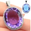 34x21mm Big Oval Gemstone 22x18mm Color Pendant