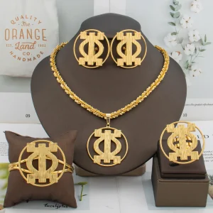 Women’s Elegant Gold Color Jewelry Set