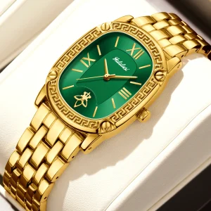 Brand Quartz Women’s Gold Luxury Wristwatch