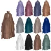 Muslim Women’s Chiffon Open Abaya Dubai Turkey Kaftan