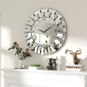 Large Modern Wall Clock 32 Inch Round Wisfor