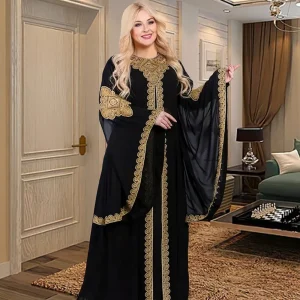 2 Piece Sets Abayas For Women Dubai Luxury