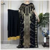 Golden Pattern African Style Women’s Kaftan Islamic Casual Clothing Abaya