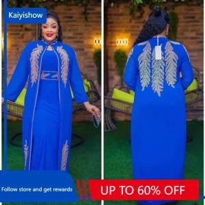 Two-Piece Eid Mubarak Abaya – Women