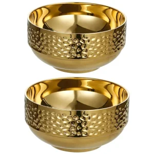 304 Stainless Steel 15cm Golden Rice Bowl