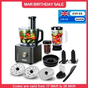 11-in-1 3.2L Bowl 1100W 3 Speeds Food processor – TopStrong