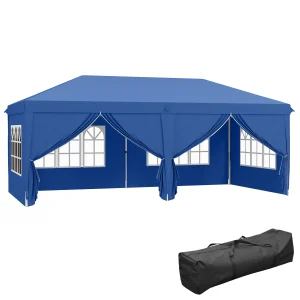 Outsunny 3x6m Pop Up Gazebo with Sides and Windows