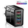 3A USB Charger 4 Port USB Quick Charge 3.0