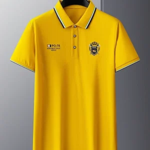 Luxury Embroidered Short Sleeve Polo Shirts