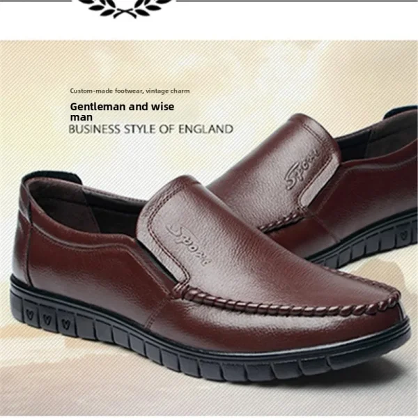 Men’s Soft Leather Casual Work Loafer