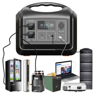 1000W Emergency Power Station with Solar Panel