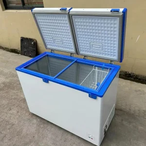 #for268L Solar powered deep chest camping outdoor freezer dc 12v solar refrigerator freezer