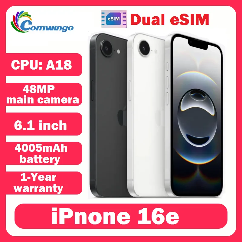 Apple iPhone 16e 128GB/256GB Dual eSIM 6.1 inch